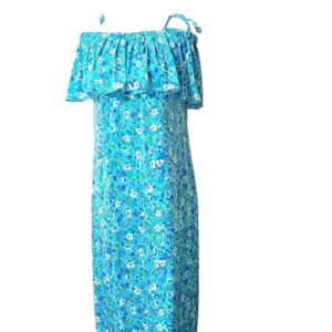 Tacera floral maxi dress, off the shoulder, romantic, NWT, Size Small